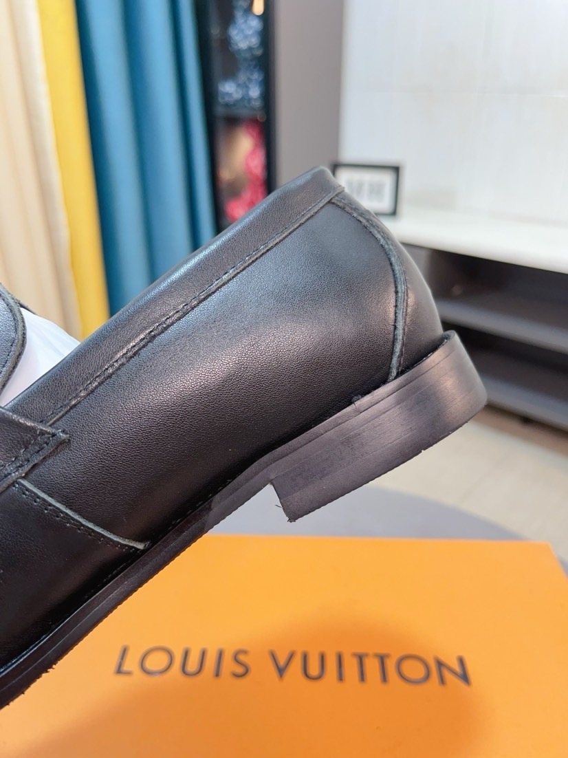 Louis Vuitton Black Hardware Loafers — detail