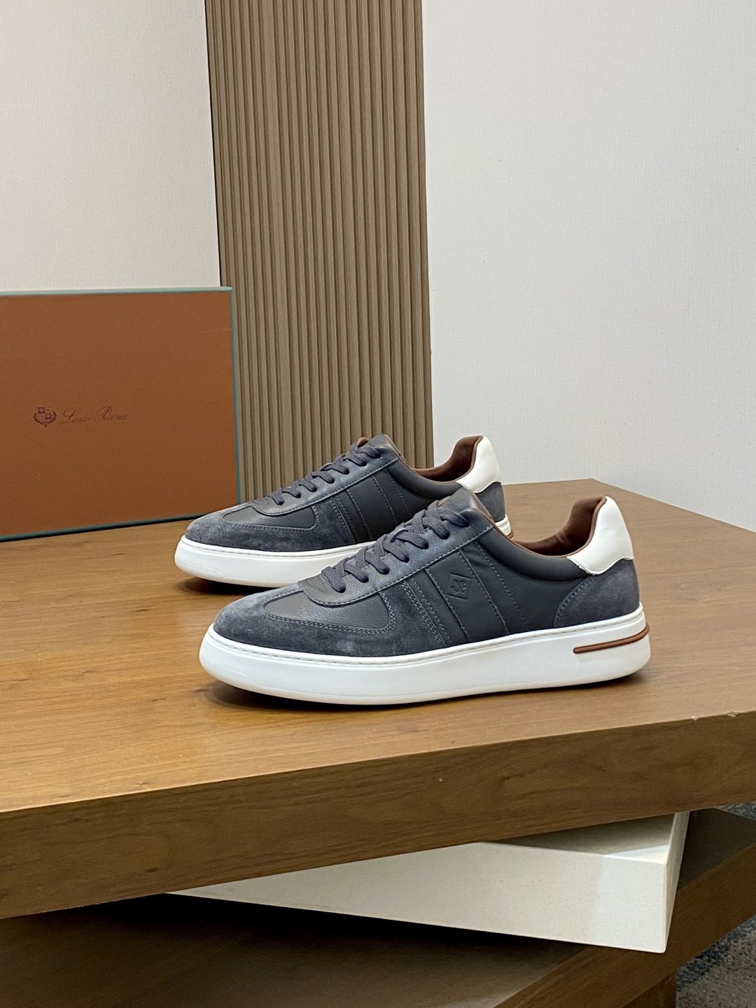 Loro Piana Tan Low-Top Sneakers — front