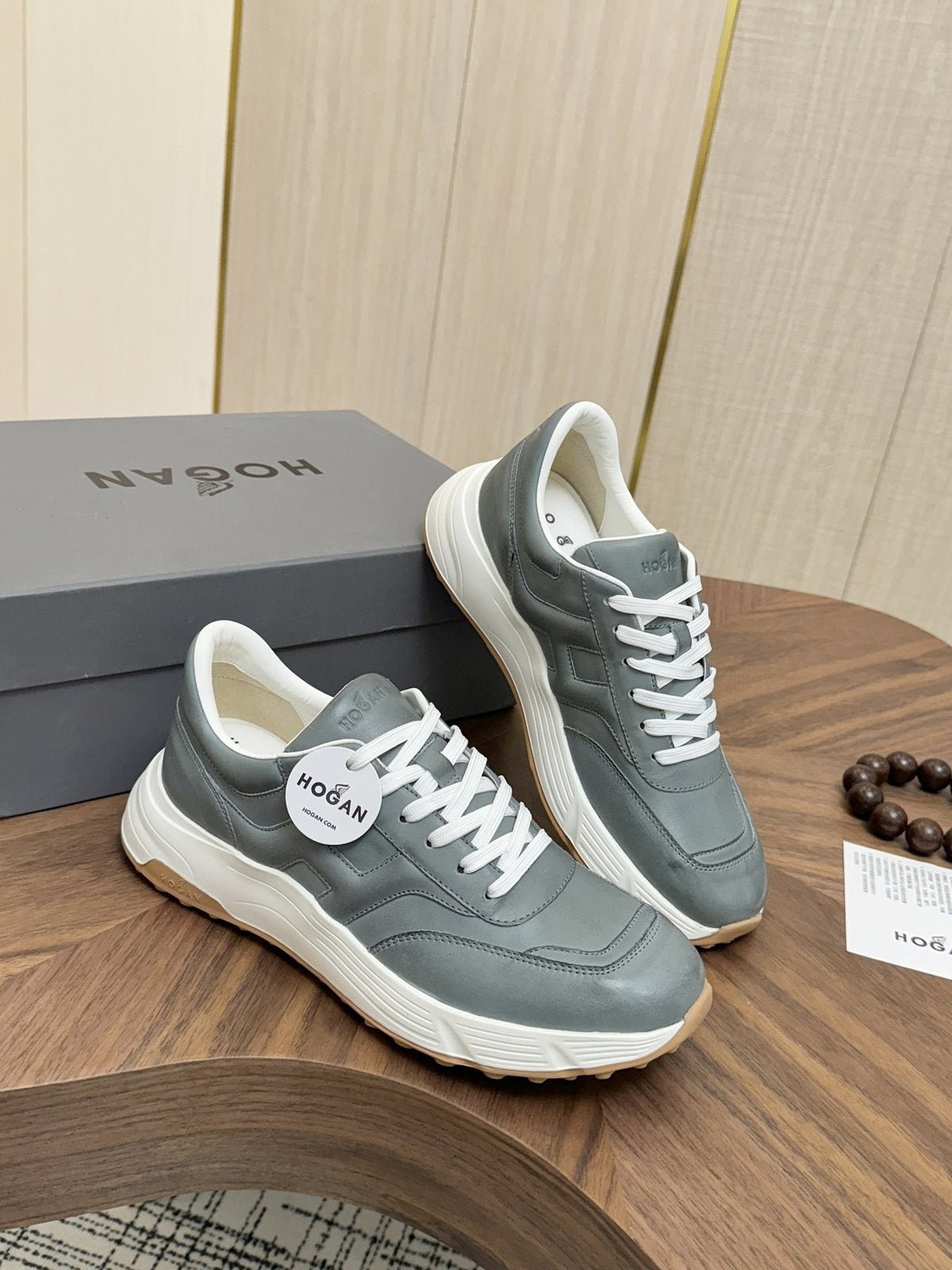 HOGAN H-Stripes Platform Sneakers — front