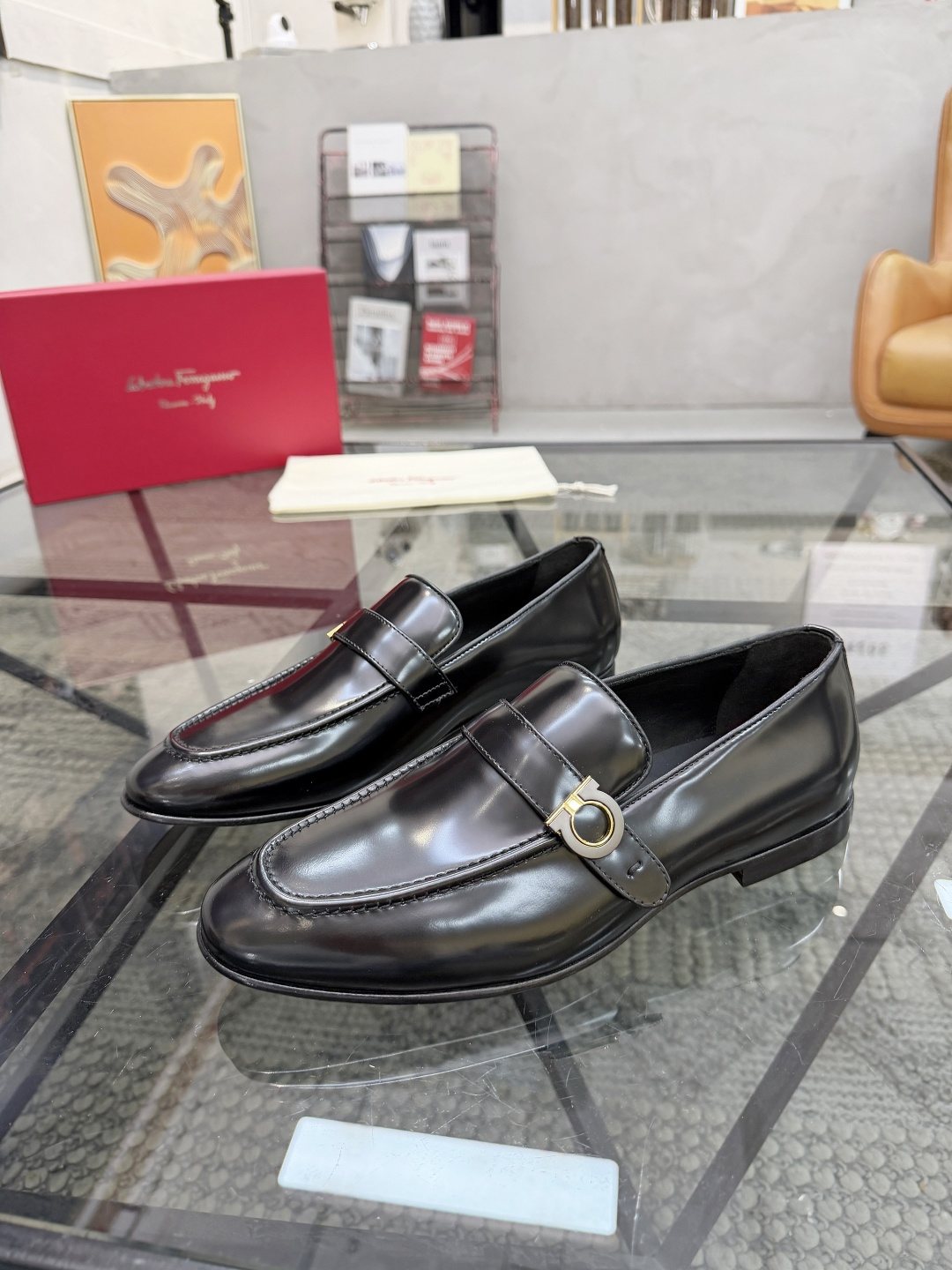 Men's Ring Detail Slip-On Loafers — front