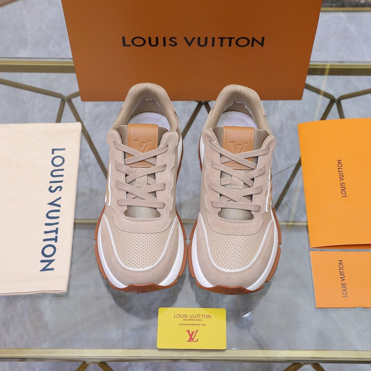 Louis Vuitton Gum-Sole Low-Top Sneakers — front