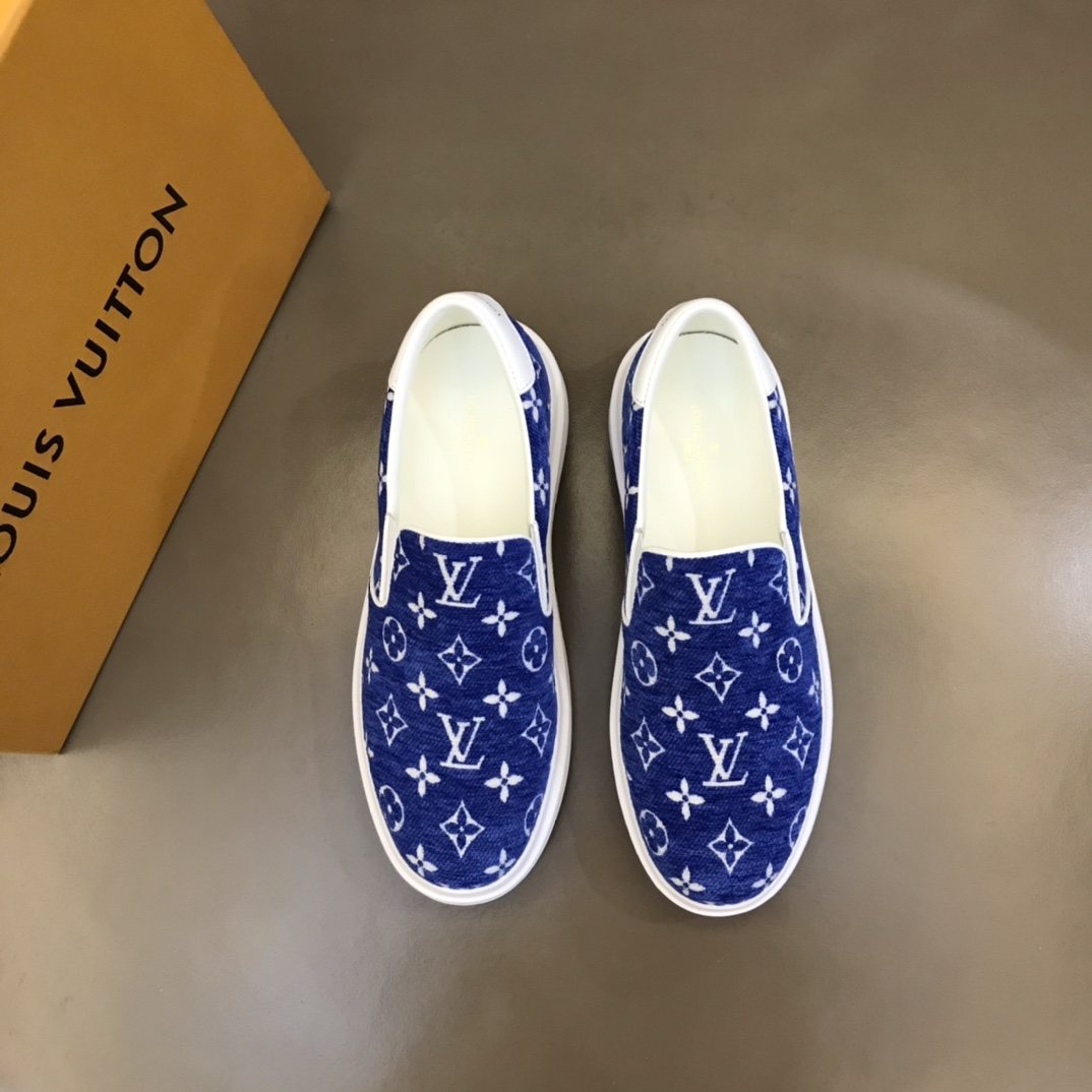 Louis Vuitton Monogram Slip-On Sneakers — front