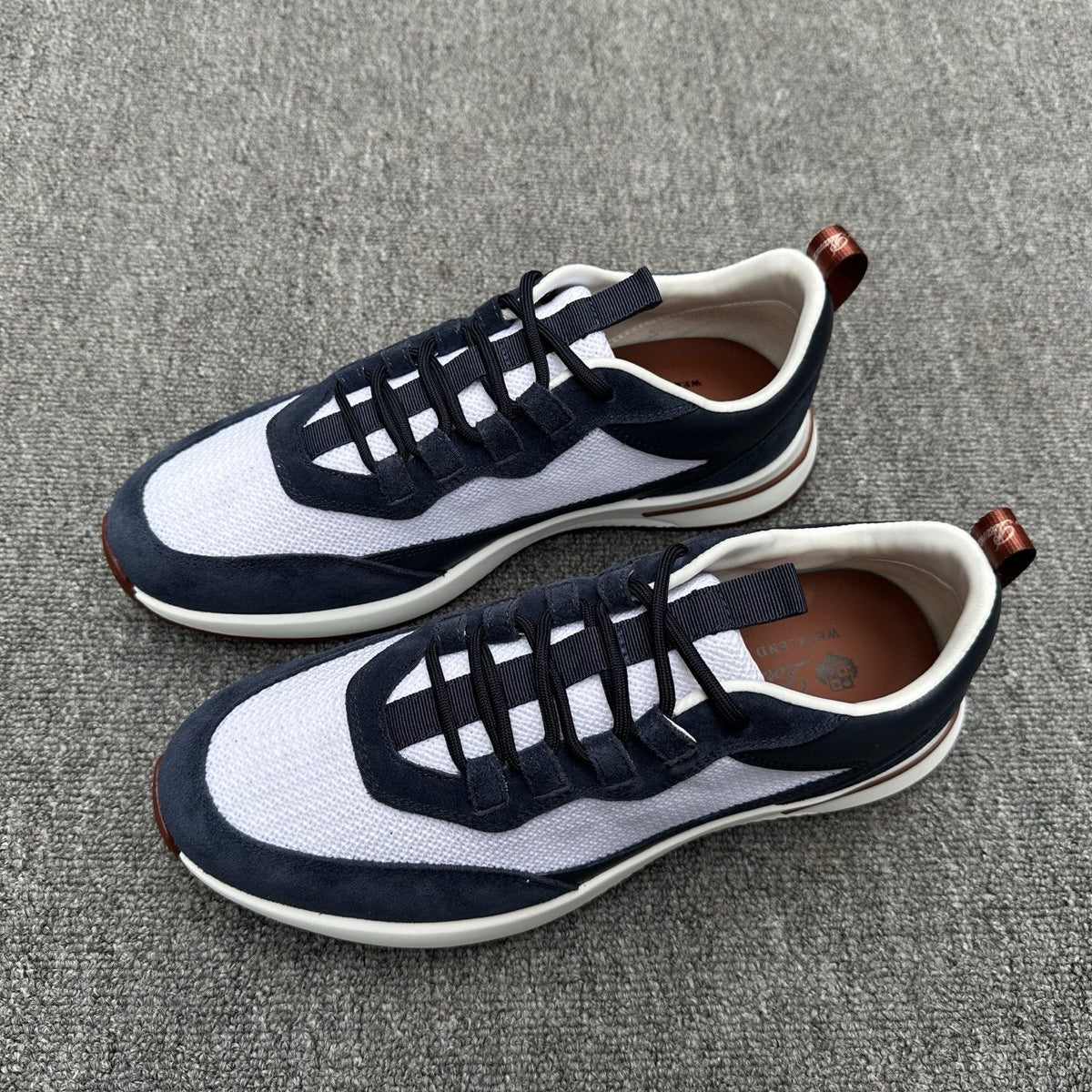 Loro Piana Mesh Low-Top Sneakers — front
