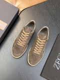 Zegna Suede Lace-Up Sneakers — hero