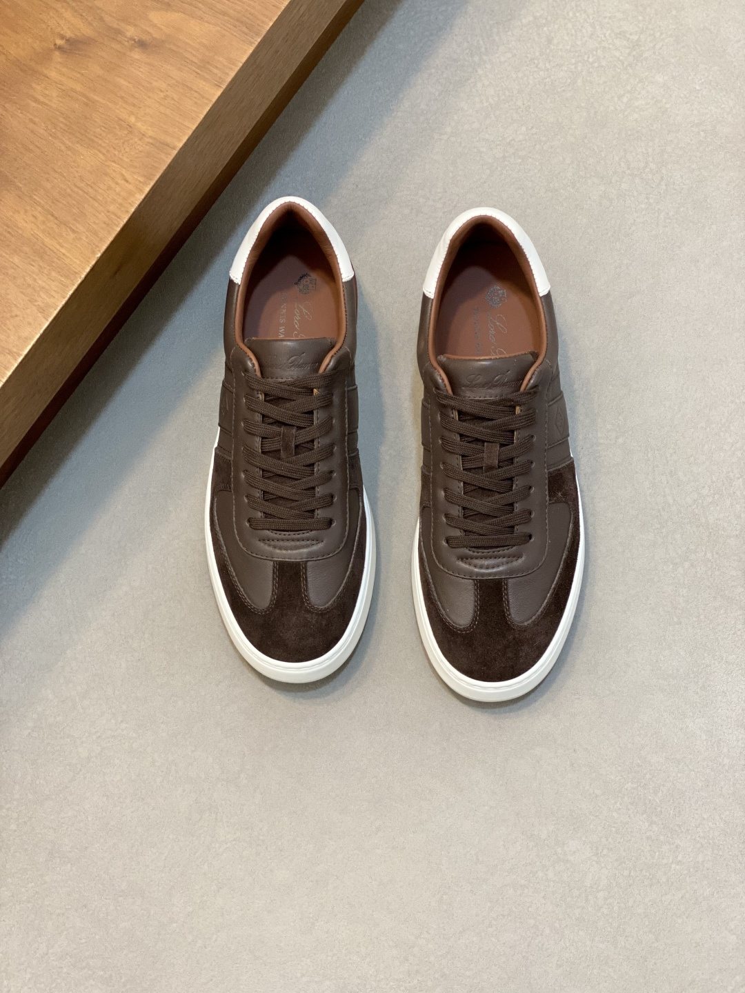 Loro Piana Paneled Low-Top Sneakers — front