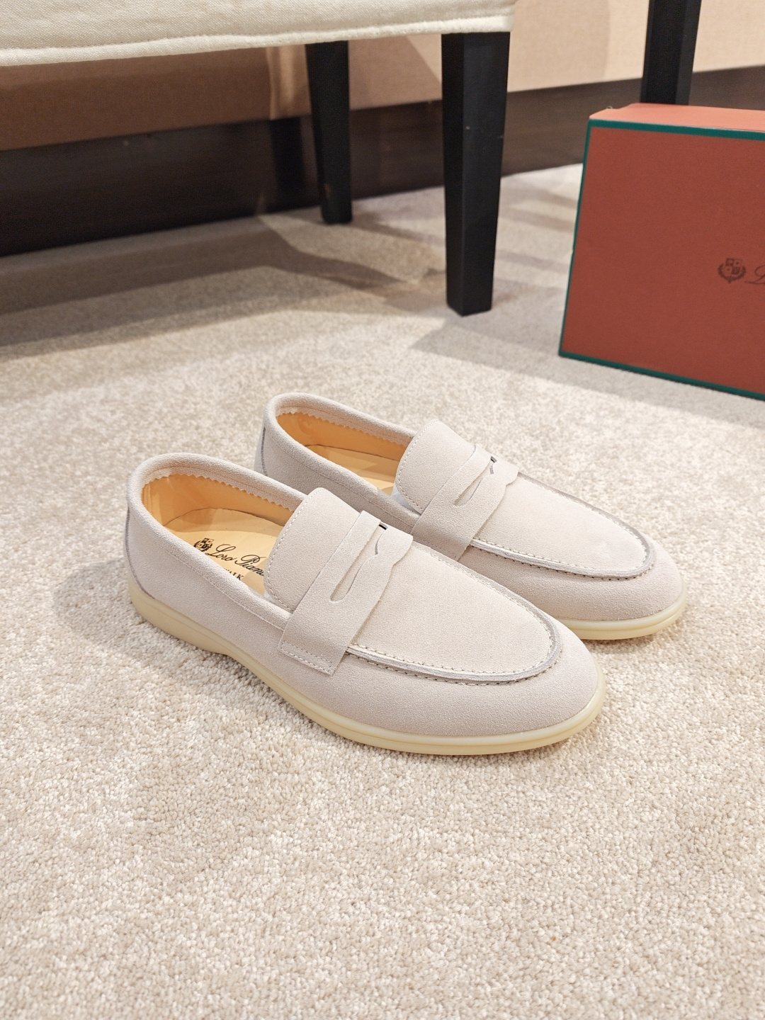 Loro Piana Penny Loafers — front