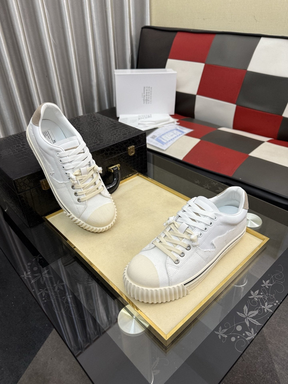 Maison Margiela Paneled Low-Top Sneakers — hero