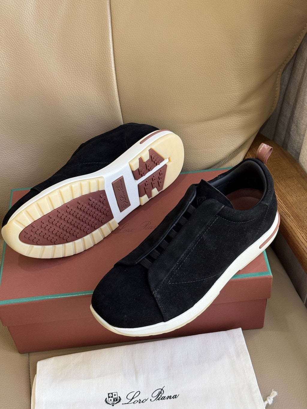 Loro Piana Slip-On Sneakers — front