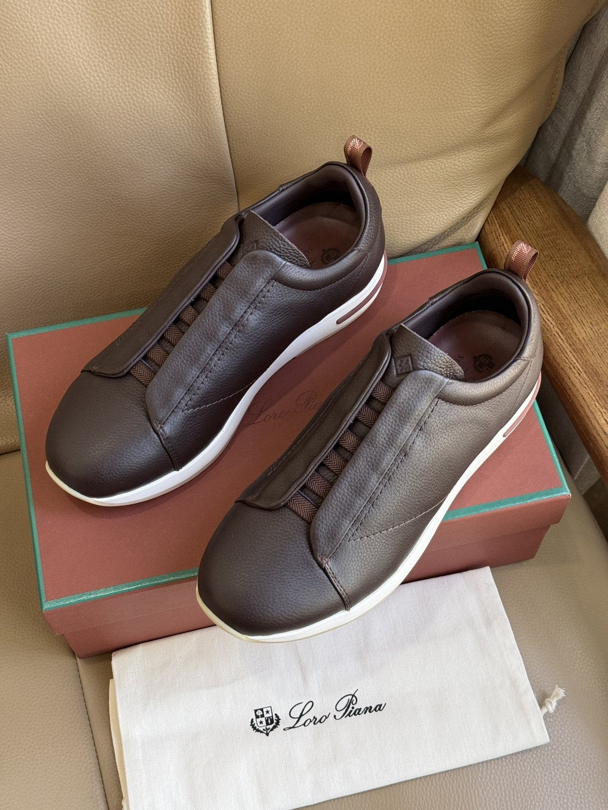 Loro Piana Slip-On Sneakers — front