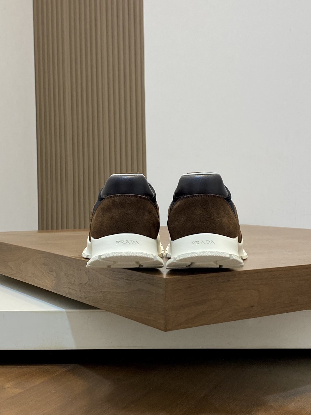 Prada Geometric Panel Sneakers — back