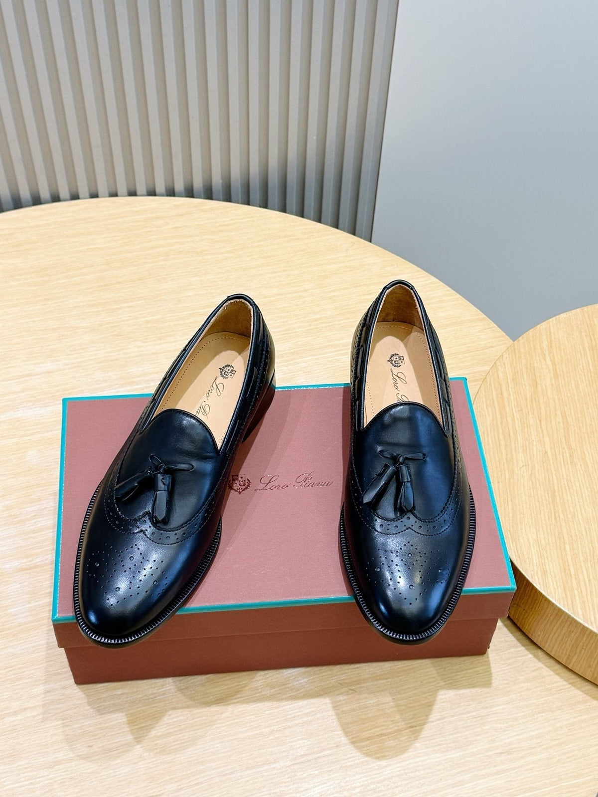 Loro Piana Suede Tassel Loafers — front