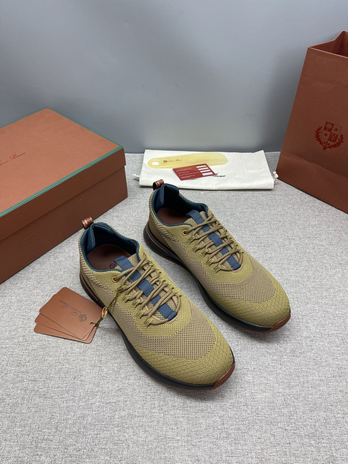 Loro Piana Tennis Walk Low-Top Sneakers — front