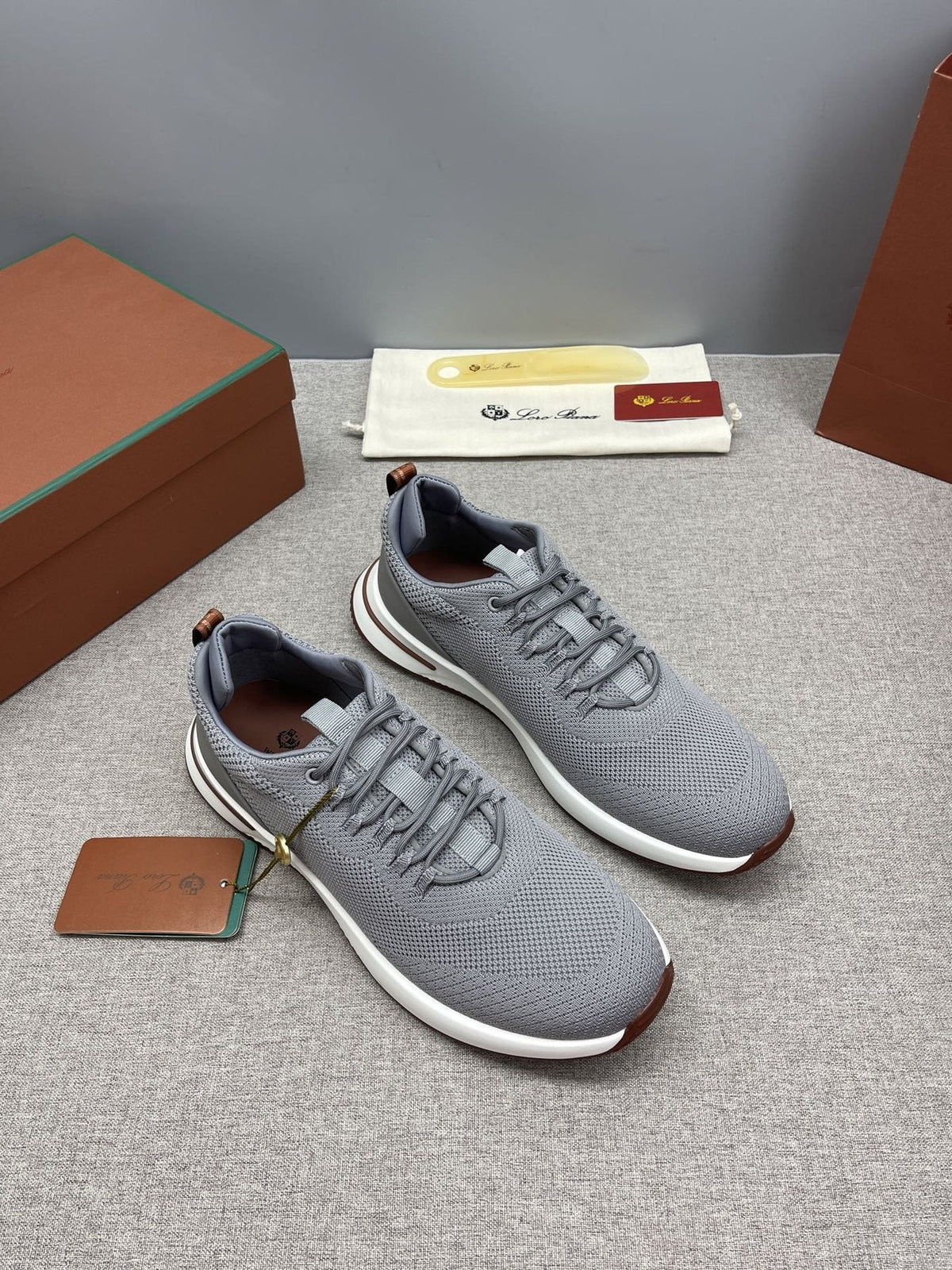 Loro Piana Tennis Walk Low-Top Sneakers — front
