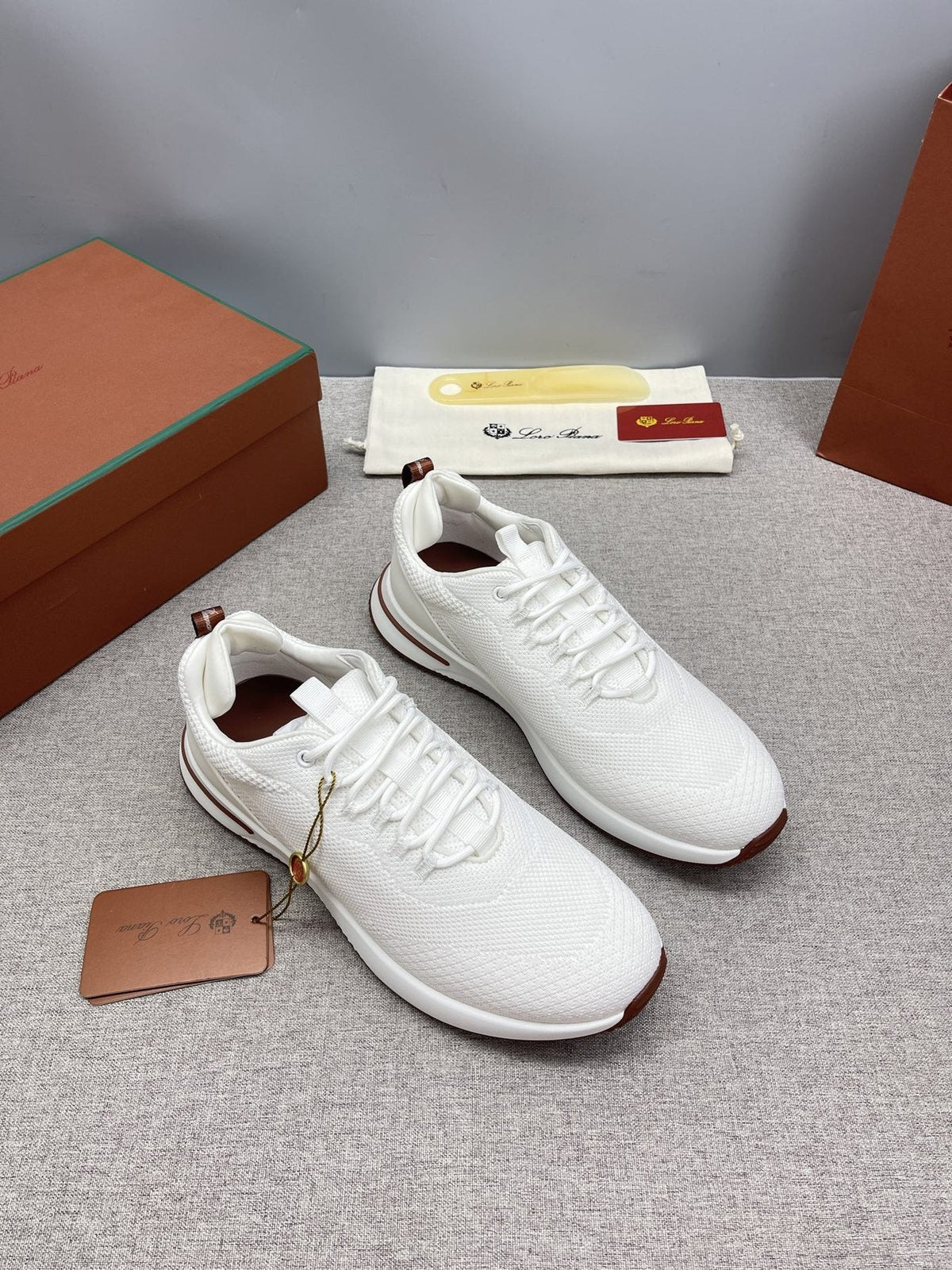Loro Piana Tennis Walk Low-Top Sneakers — front
