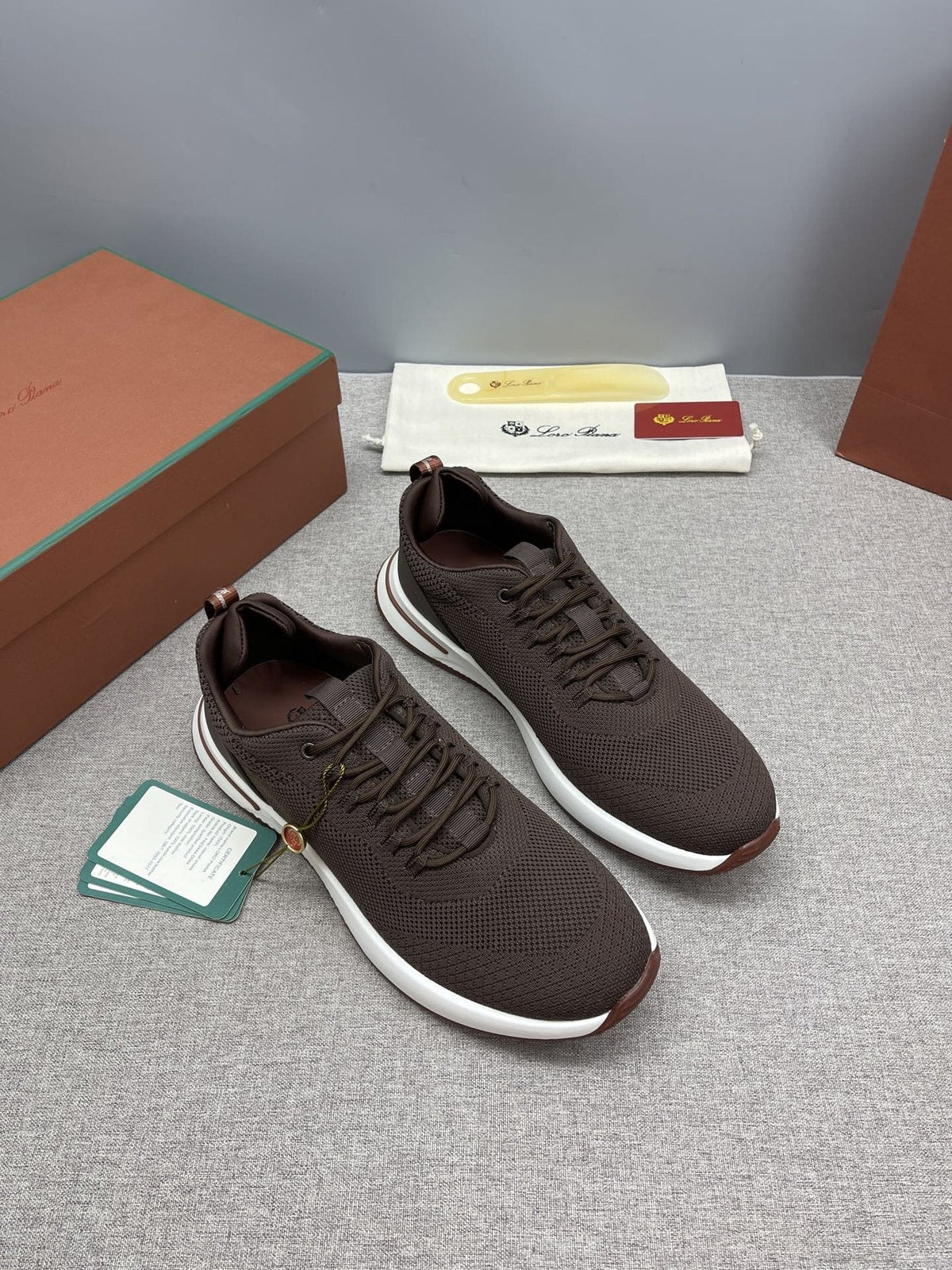Loro Piana Tennis Walk Low-Top Sneakers — front