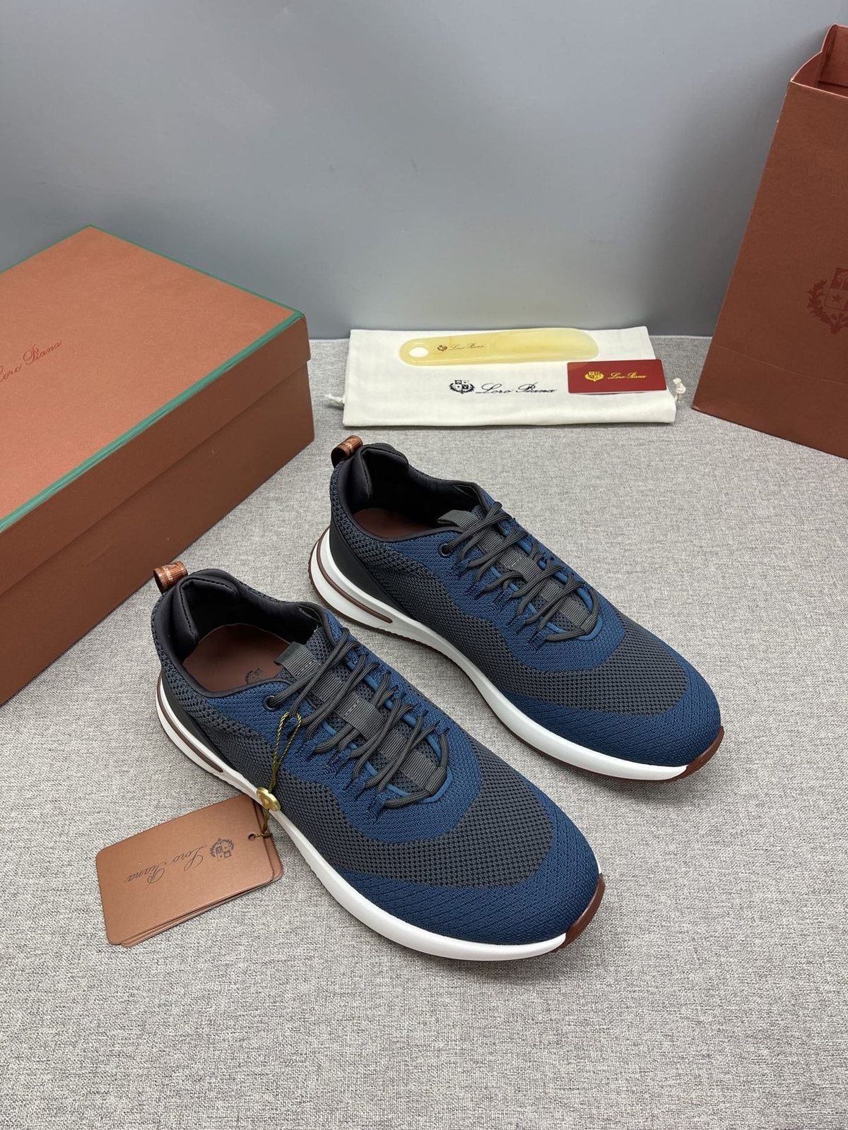Loro Piana Tennis Walk Low-Top Sneakers — front