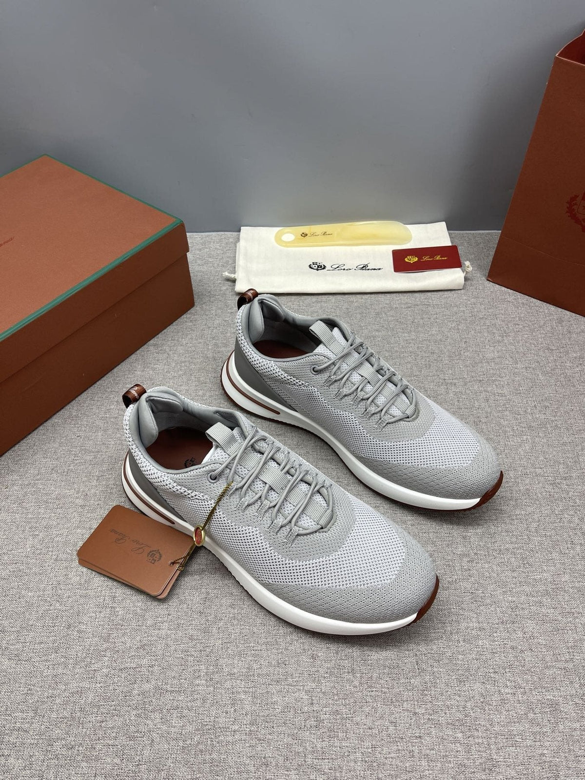 Loro Piana Tennis Walk Low-Top Sneakers — front