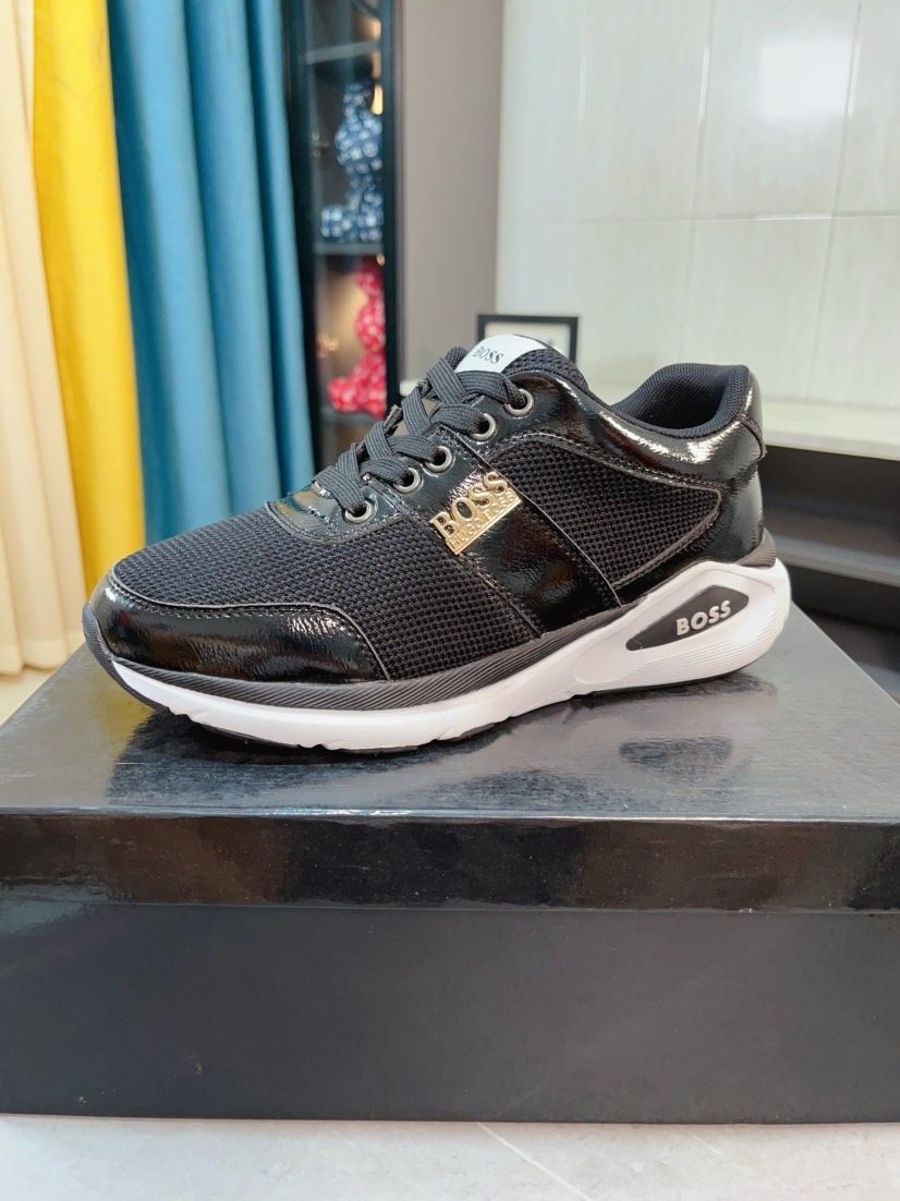 Hugo Boss Color-Block Low-Top Sneakers — front