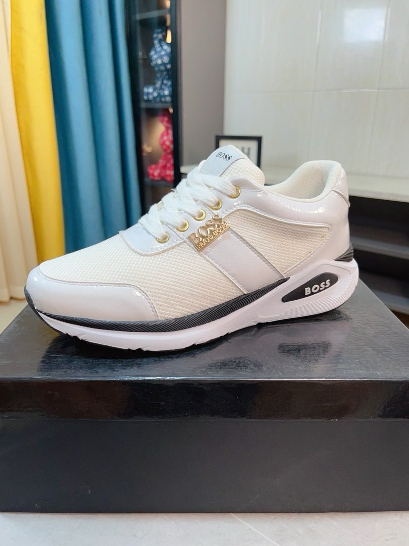 Hugo Boss Color-Block Low-Top Sneakers — front