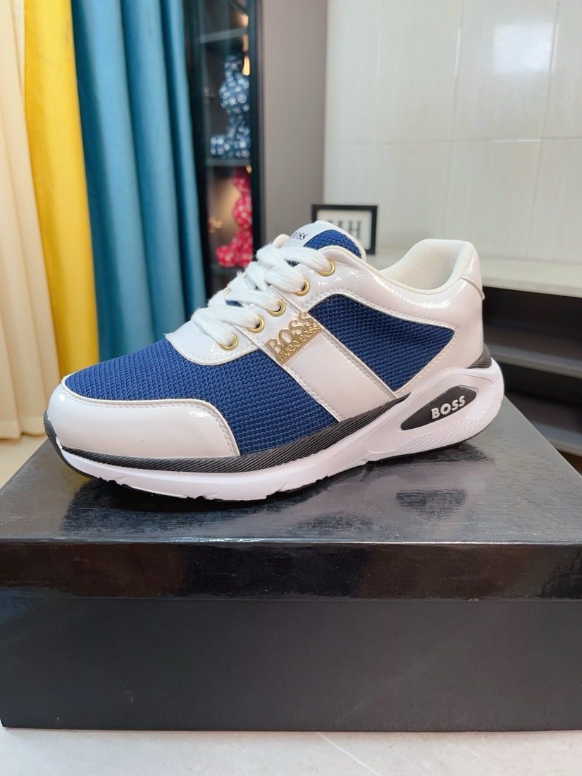 Hugo Boss Color-Block Low-Top Sneakers — front