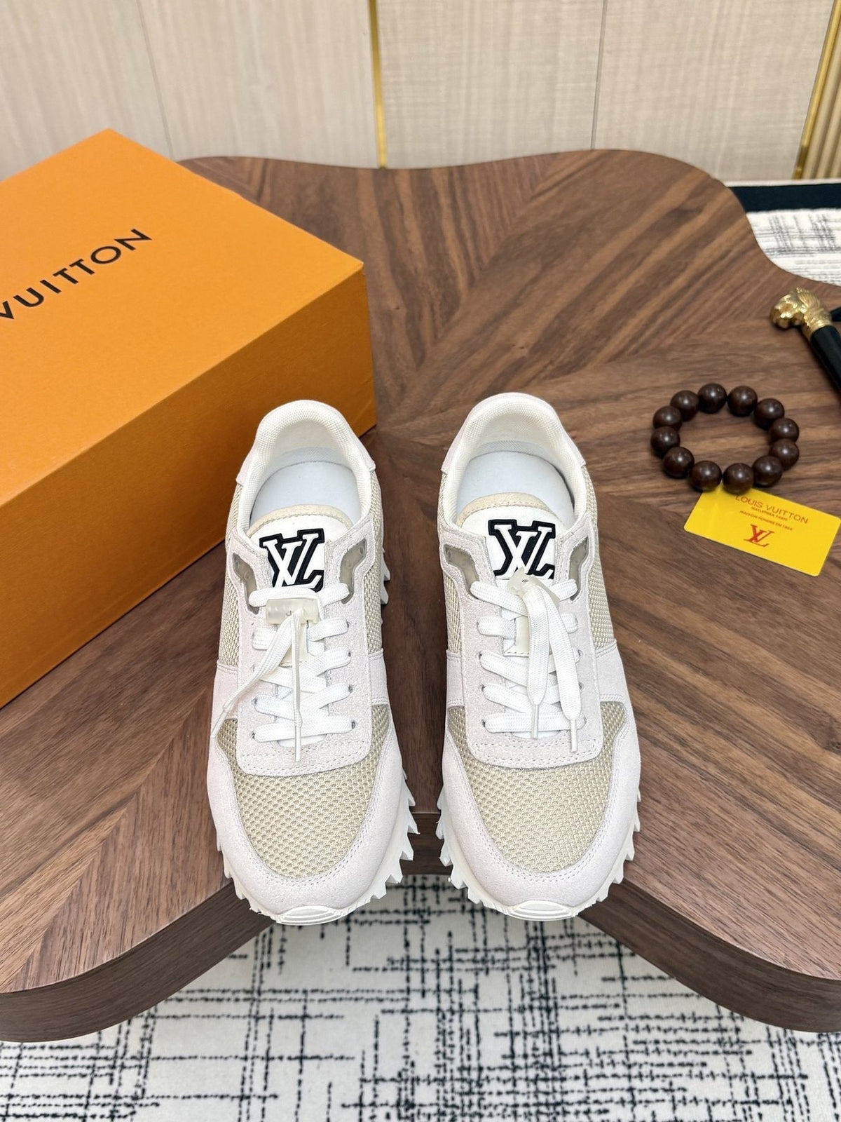 Louis Vuitton Color-Block Low-Top Sneakers — front