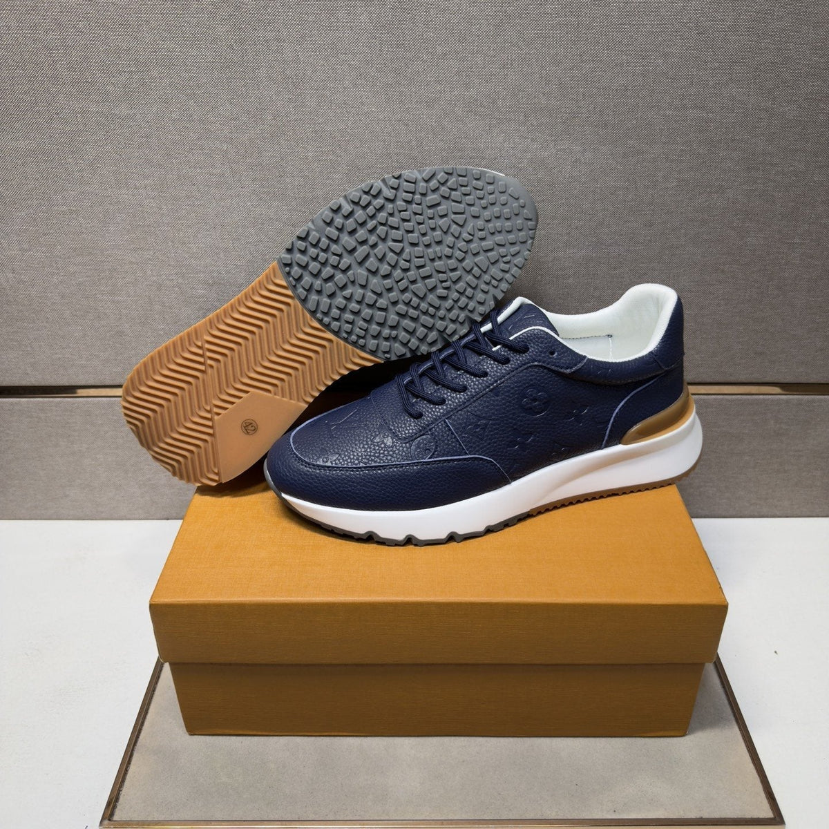 Louis Vuitton Textured Low-Top Sneakers — detail