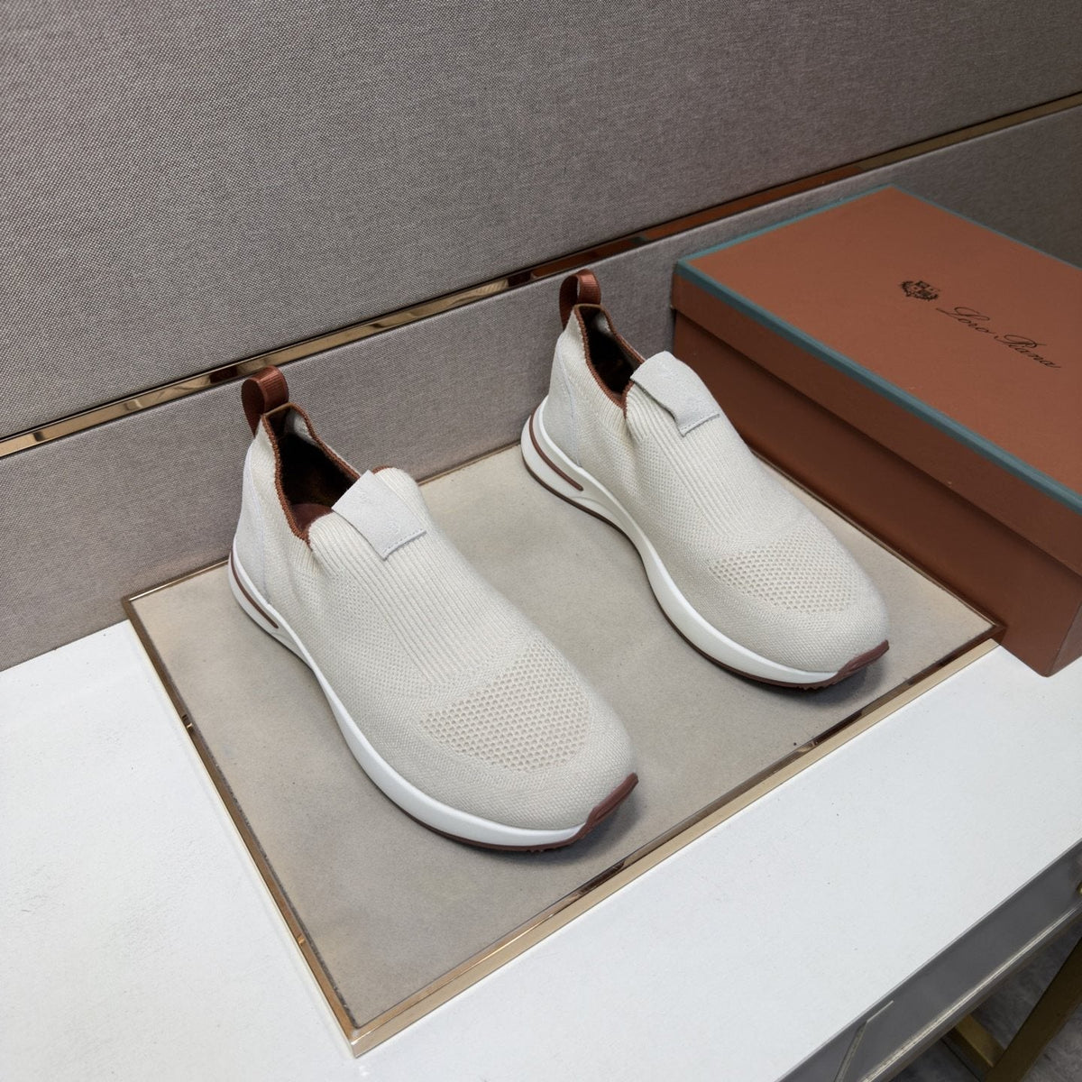 Men’s Textured Slip-On Sneakers — front