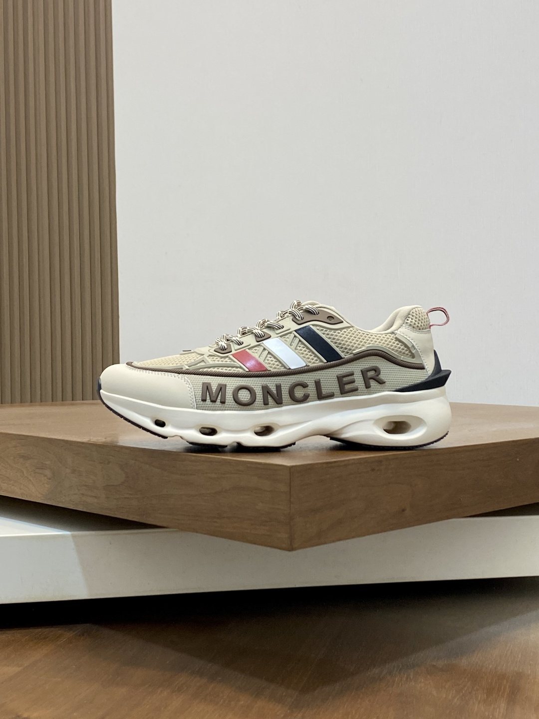 Moncler Mesh Panel Sneakers — front