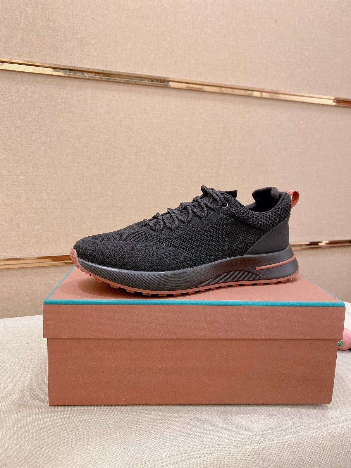Loro Piana Knit Low-Top Sneakers — front