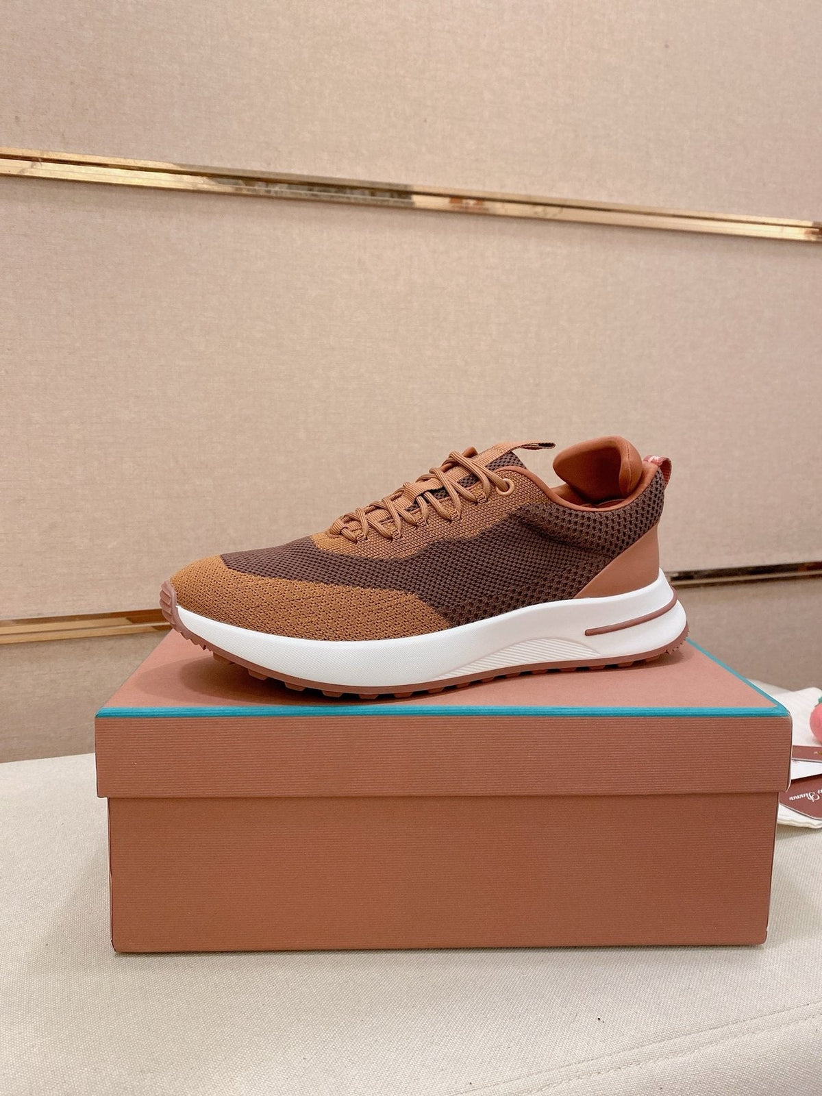 Loro Piana Knit Low-Top Sneakers — front