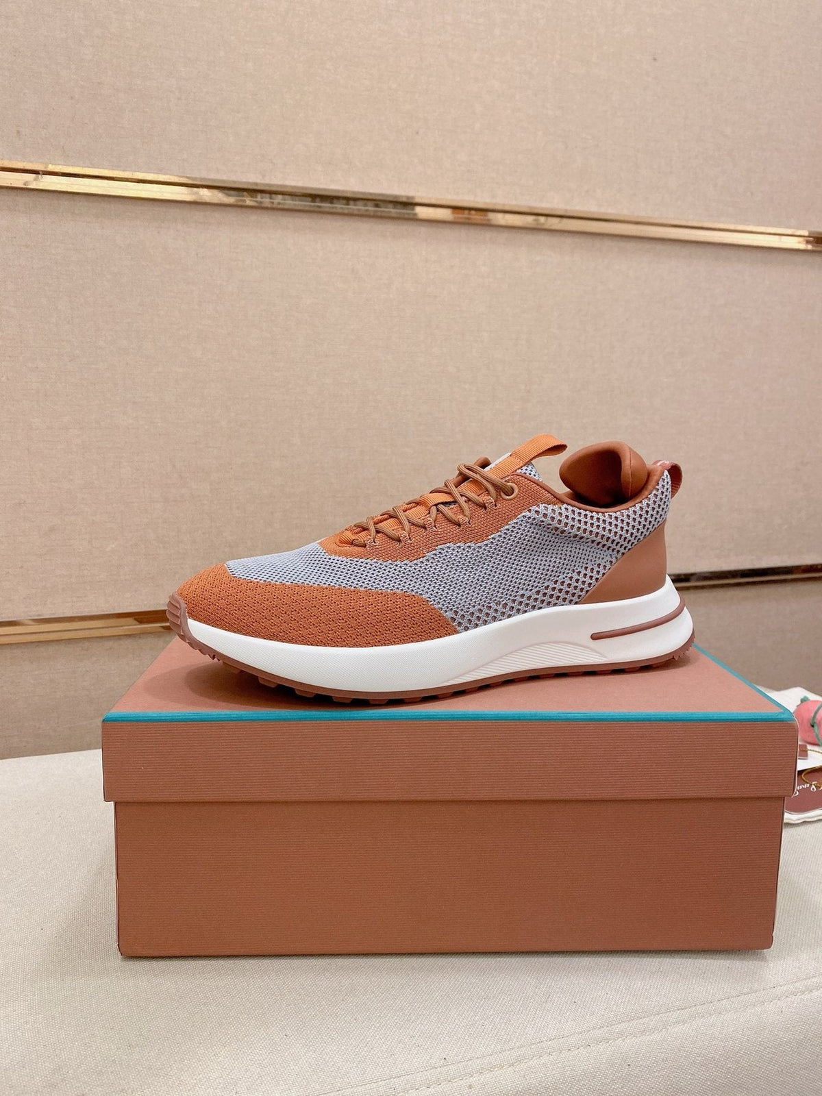 Loro Piana Knit Low-Top Sneakers — front