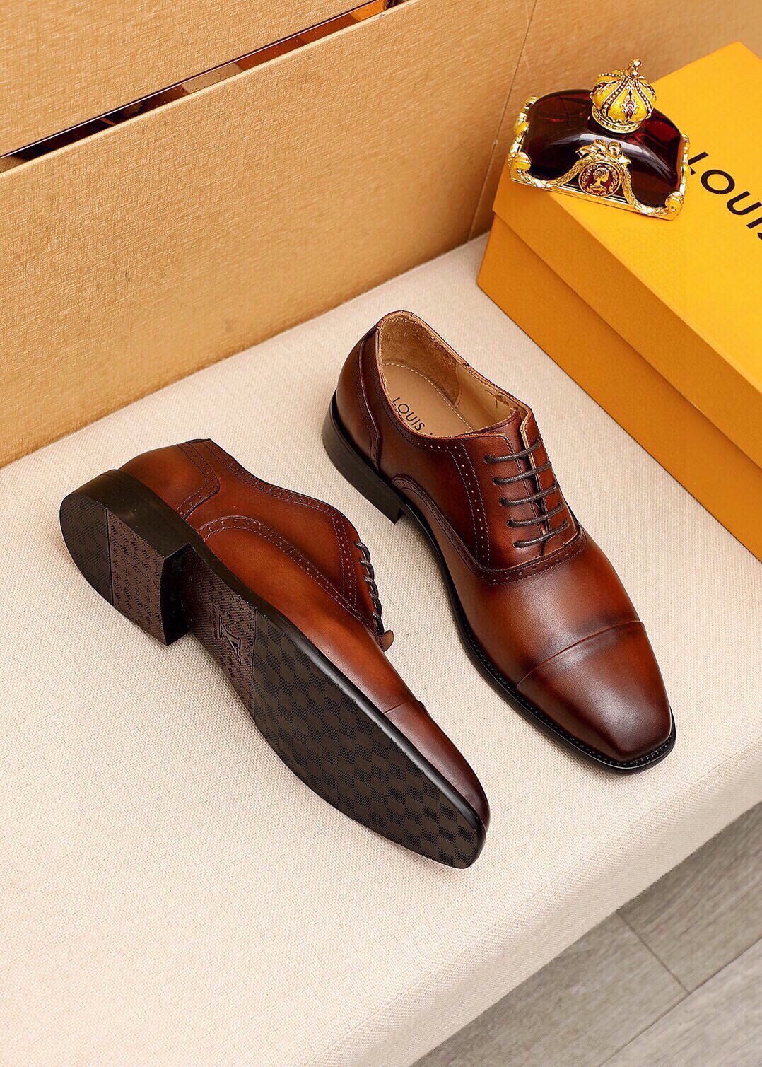Louis Vuitton Cap-Toe Oxford Dress Shoes — front