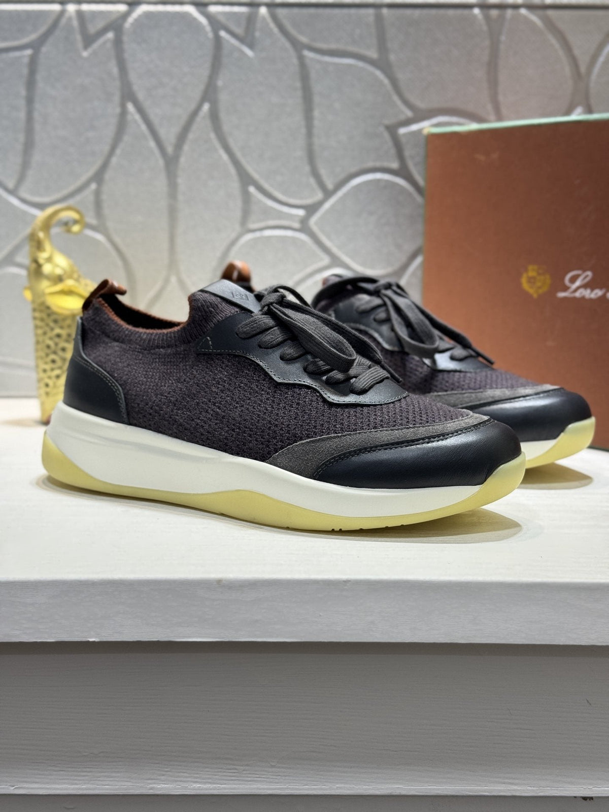 Loro Piana Mesh Lace-Up Sneakers — hero