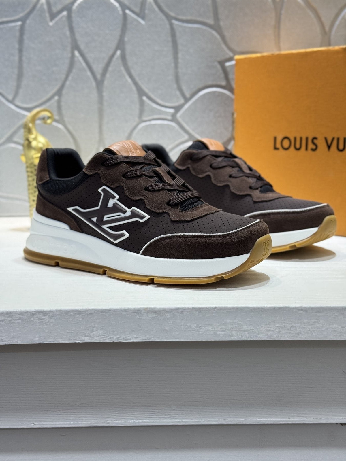 Louis Vuitton LV Panel Low-Top Sneakers — front