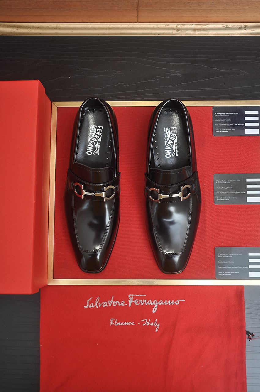 Salvatore Ferragamo Buckle Loafers — front