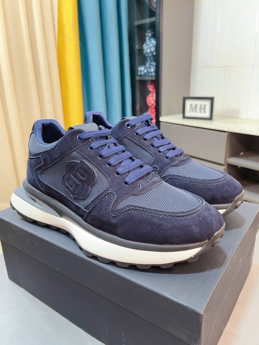 Hugo Boss Layered Low-Top Sneakers — front