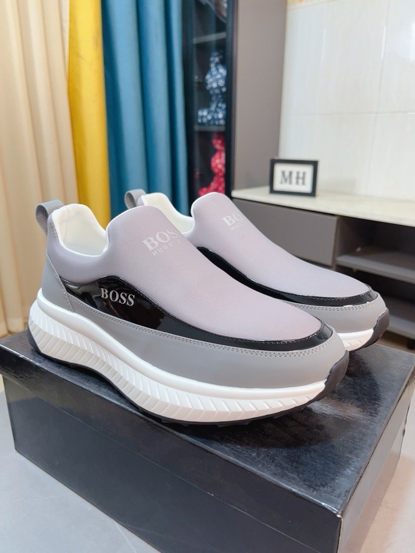 Hugo Boss Contrast Side Slip-On Sneakers — front