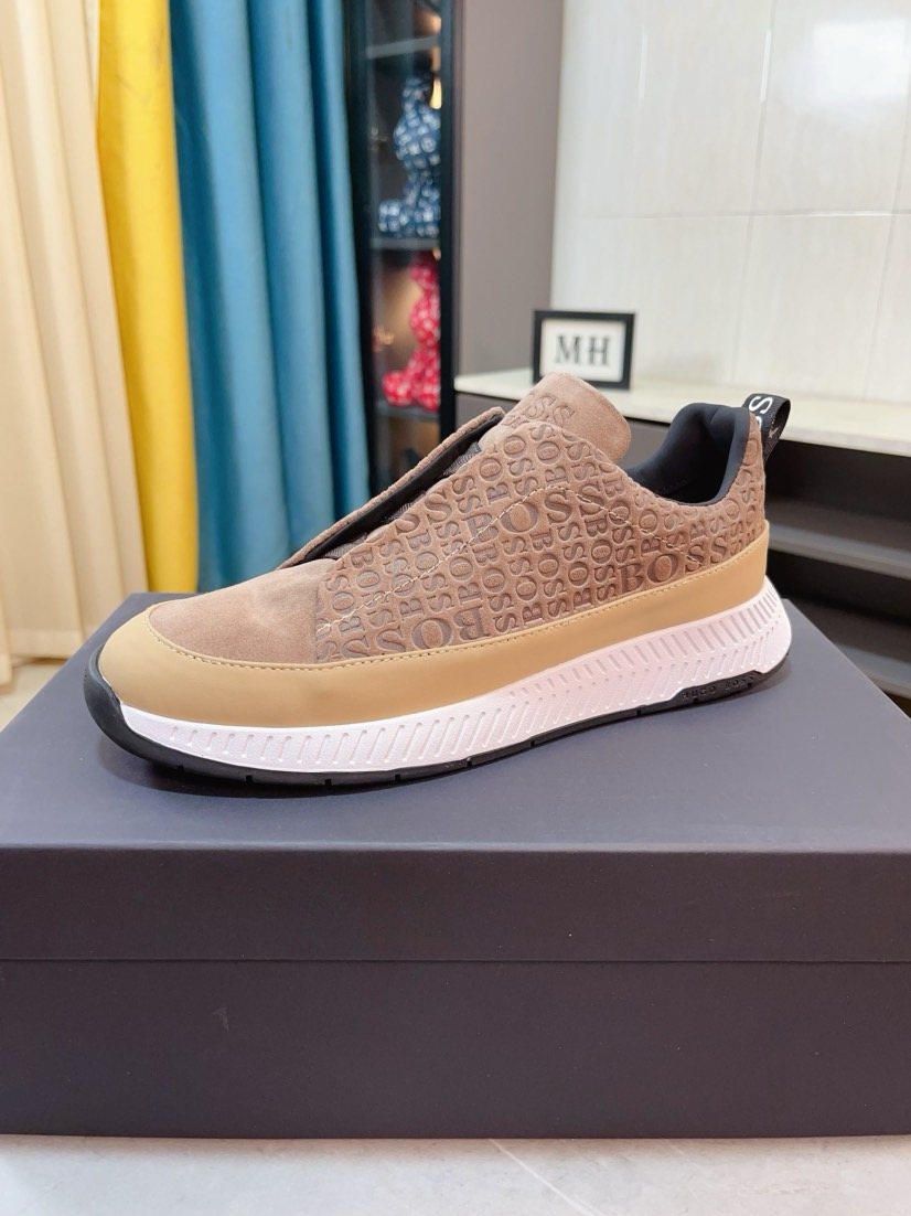 Hugo Boss Textured Slip-On Sneakers — hero