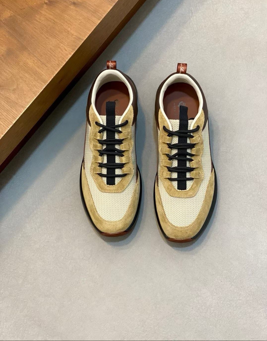 Loro Piana Low-Top Lace-Up Sneakers — front
