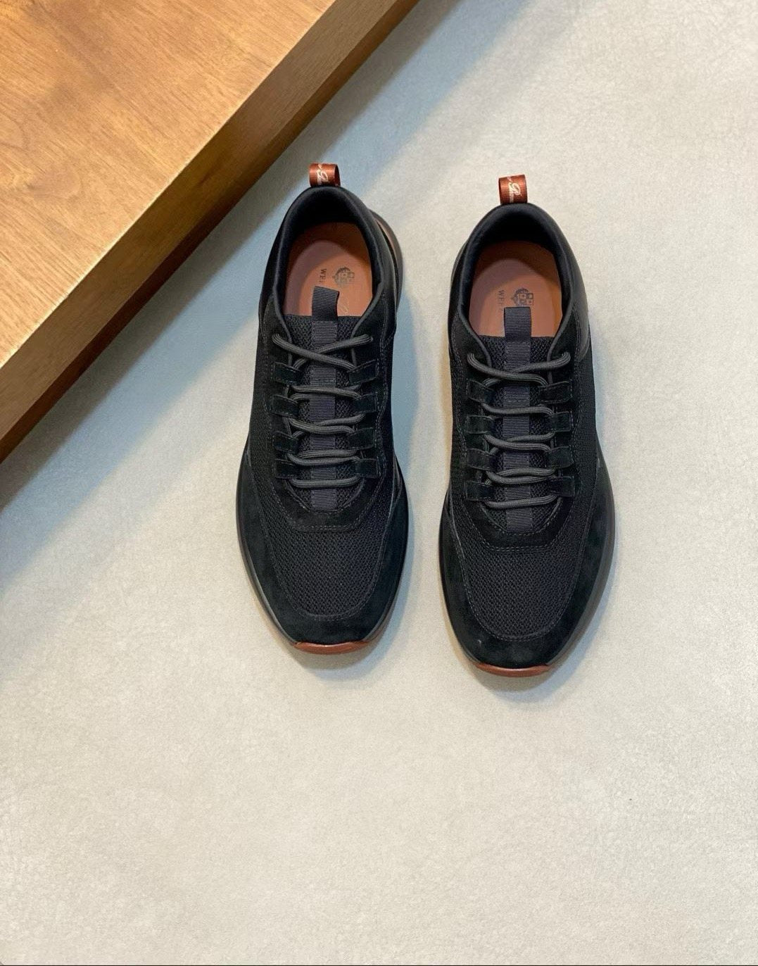 Loro Piana Low-Top Lace-Up Sneakers — front
