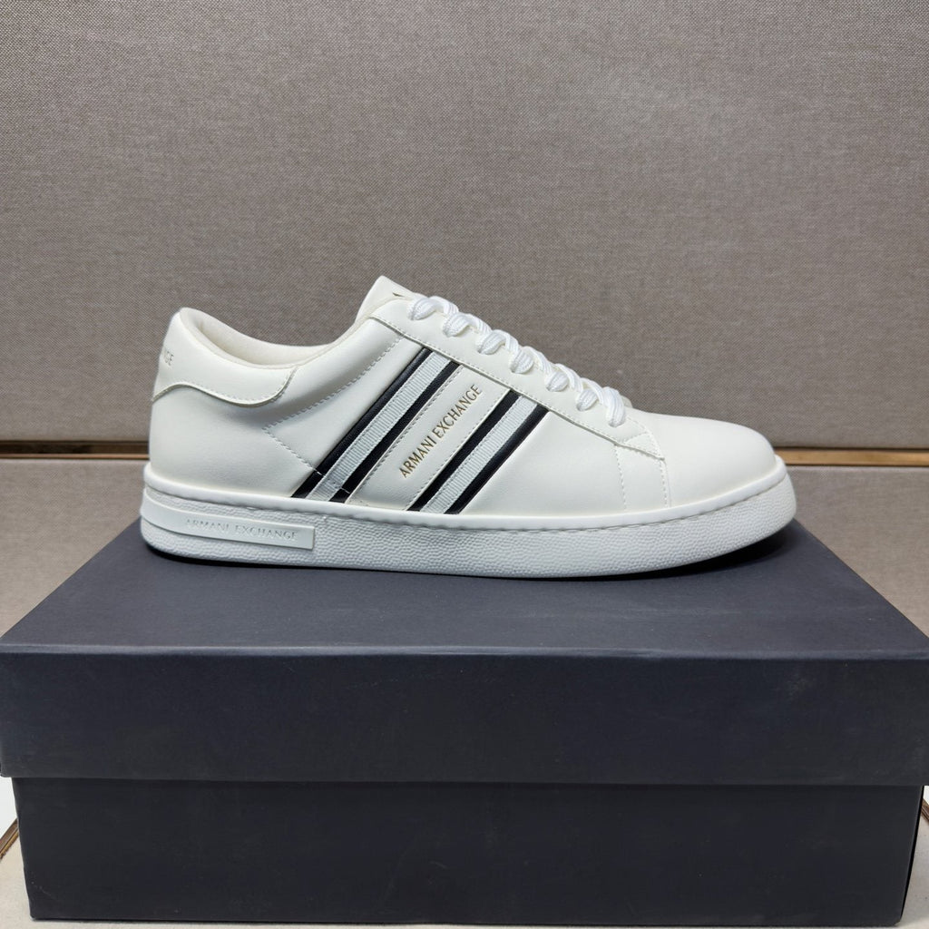 Armani Striped Low-Top Sneakers — side