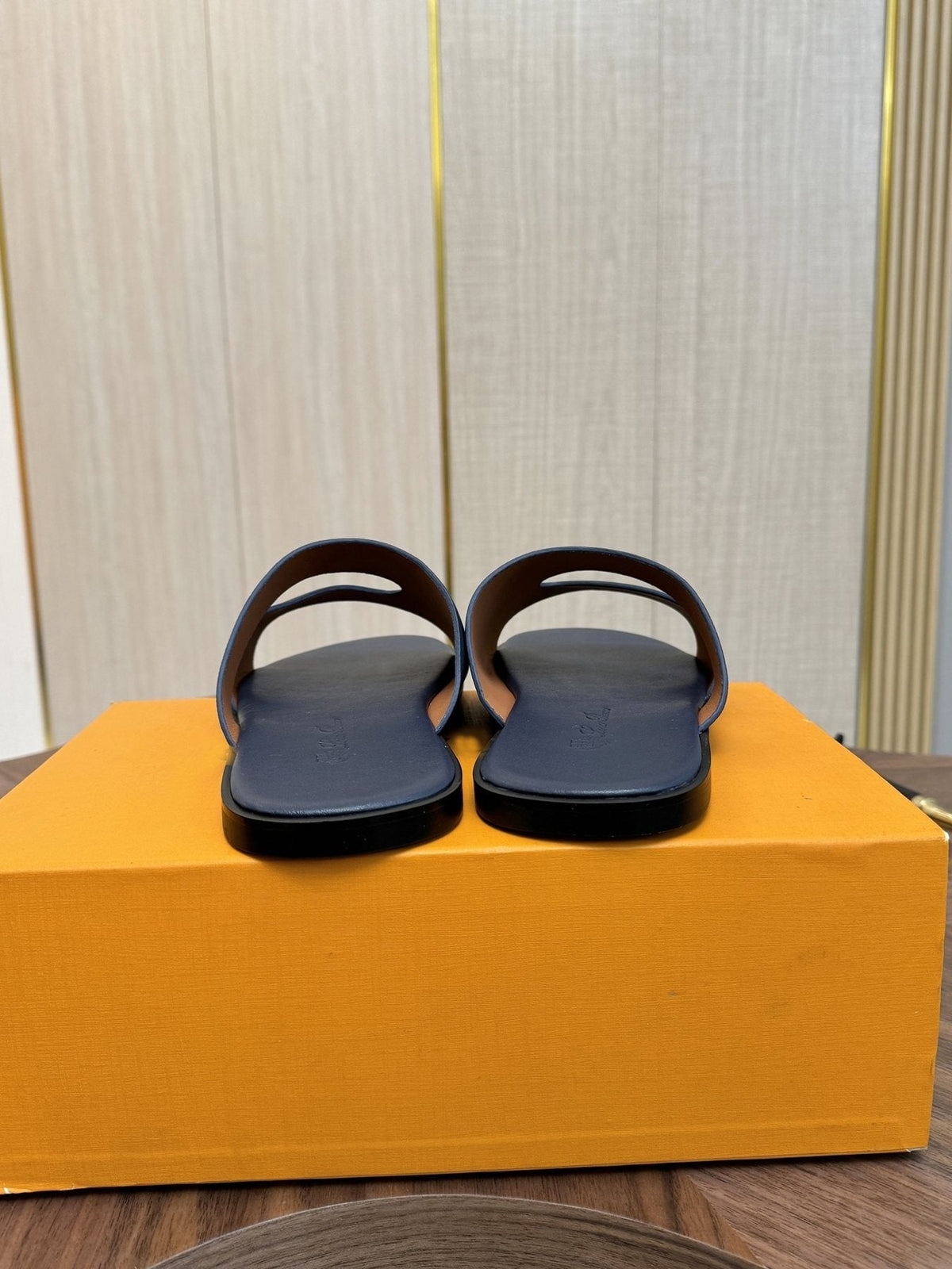 Loro Piana Cross-Strap Slide Sandals — front