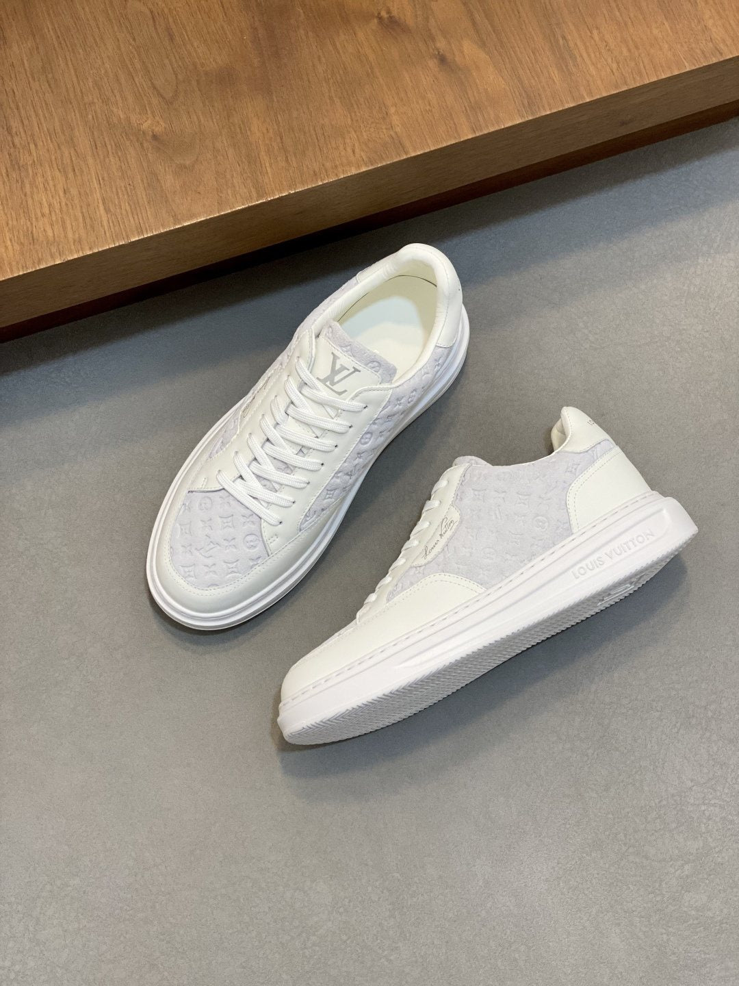 Louis Vuitton Monogram Low-Top Sneakers — front
